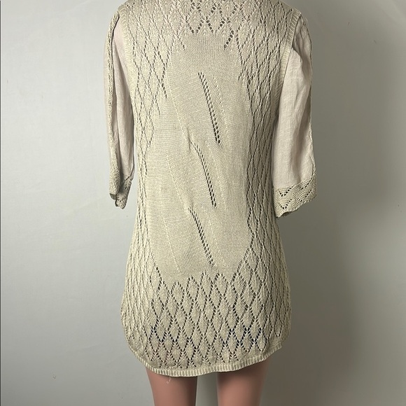 Selfie Couture by Trendology Women’s Knit Cream Sweater Lined Size M/L - Picture 5 of 11